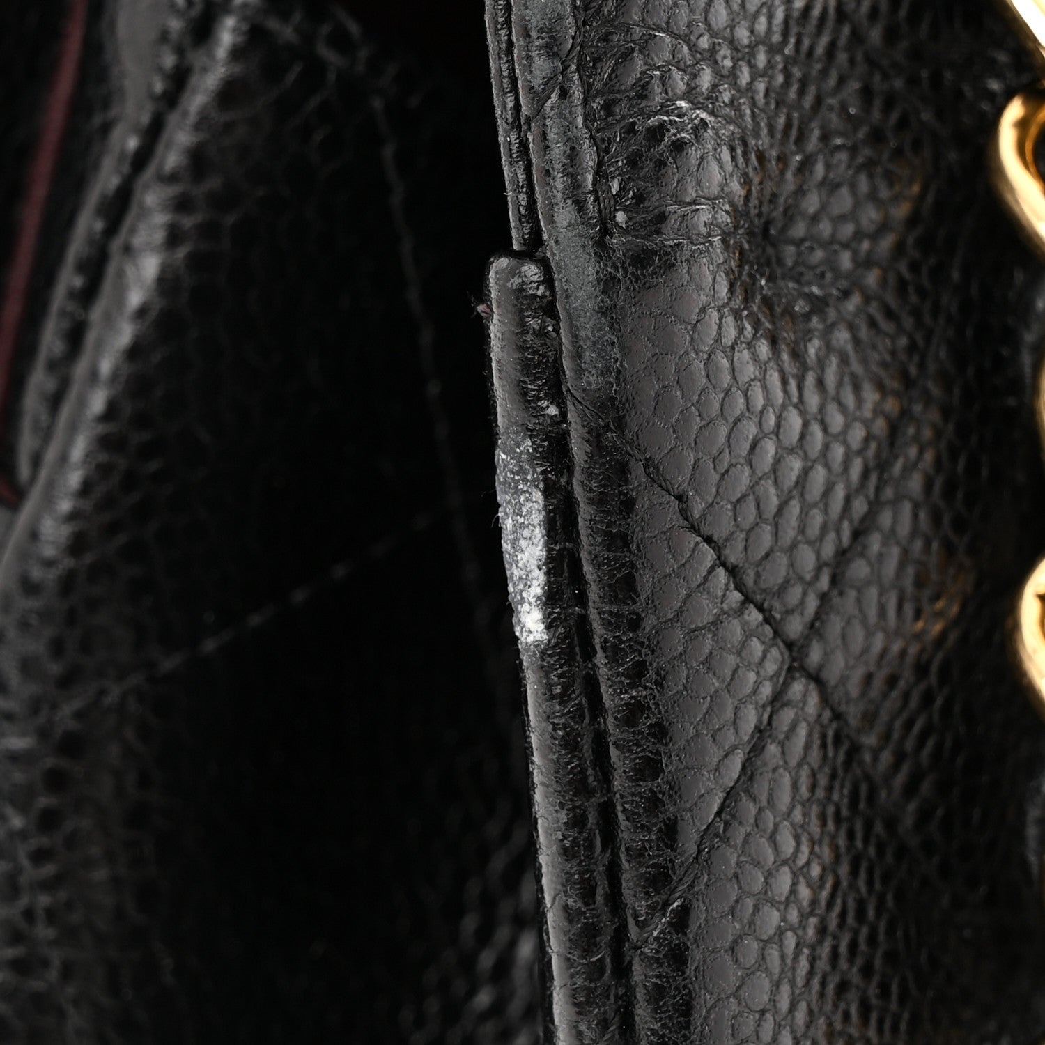 Chanel Caviar Quilted Jumbo Double Flap Black 14 of 14