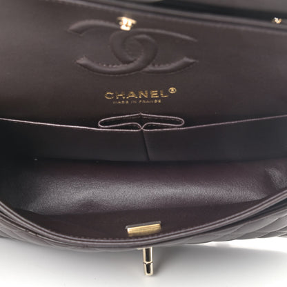 Chanel Lambskin Quilted Small Double Flap Dark Brown 4 of 7