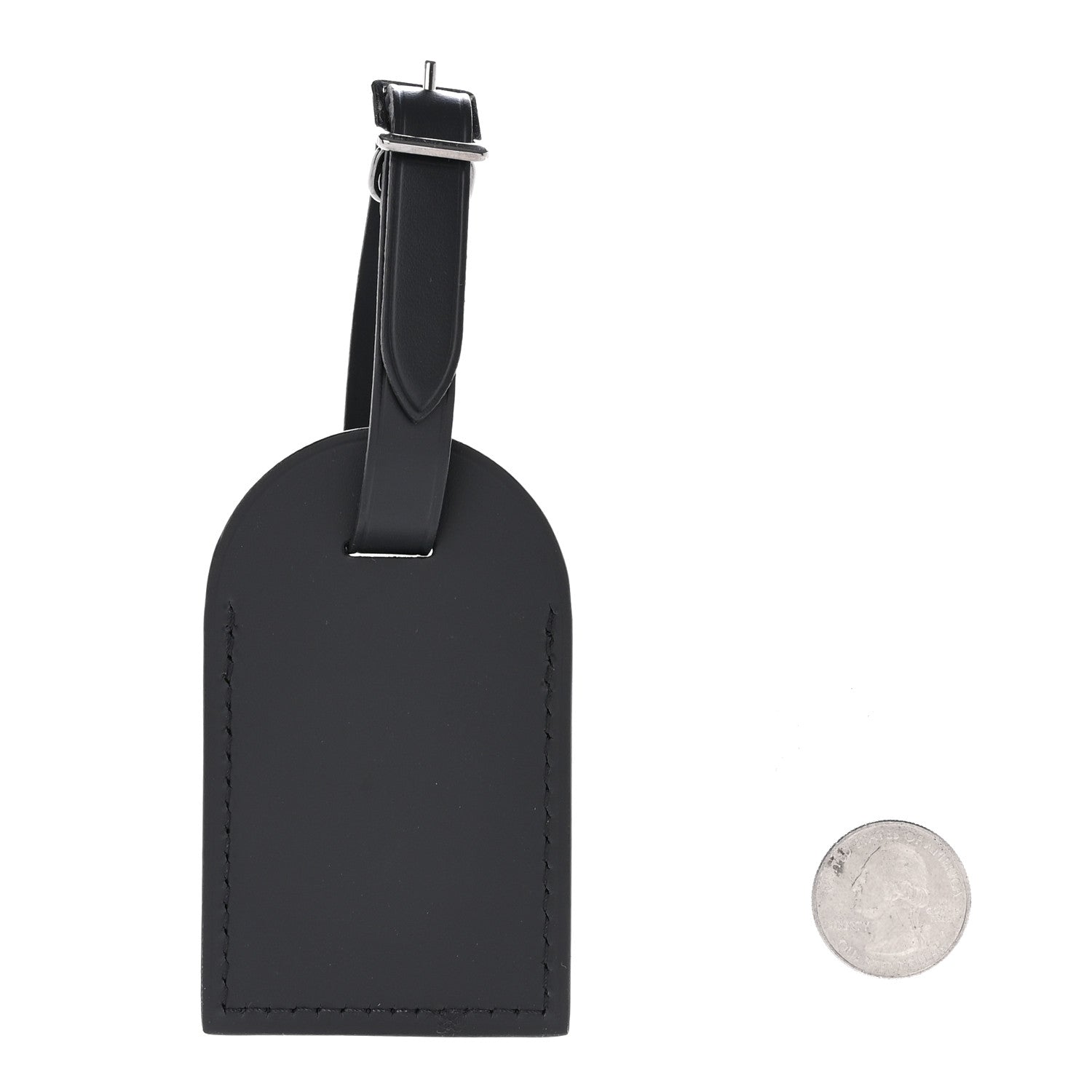 Louis Vuitton Calfskin Luggage Tag Black 2 of 3