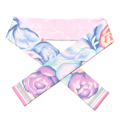 Louis Vuitton Silk Monogram Malle Fleurs Bandeau Mauve 1 of 3