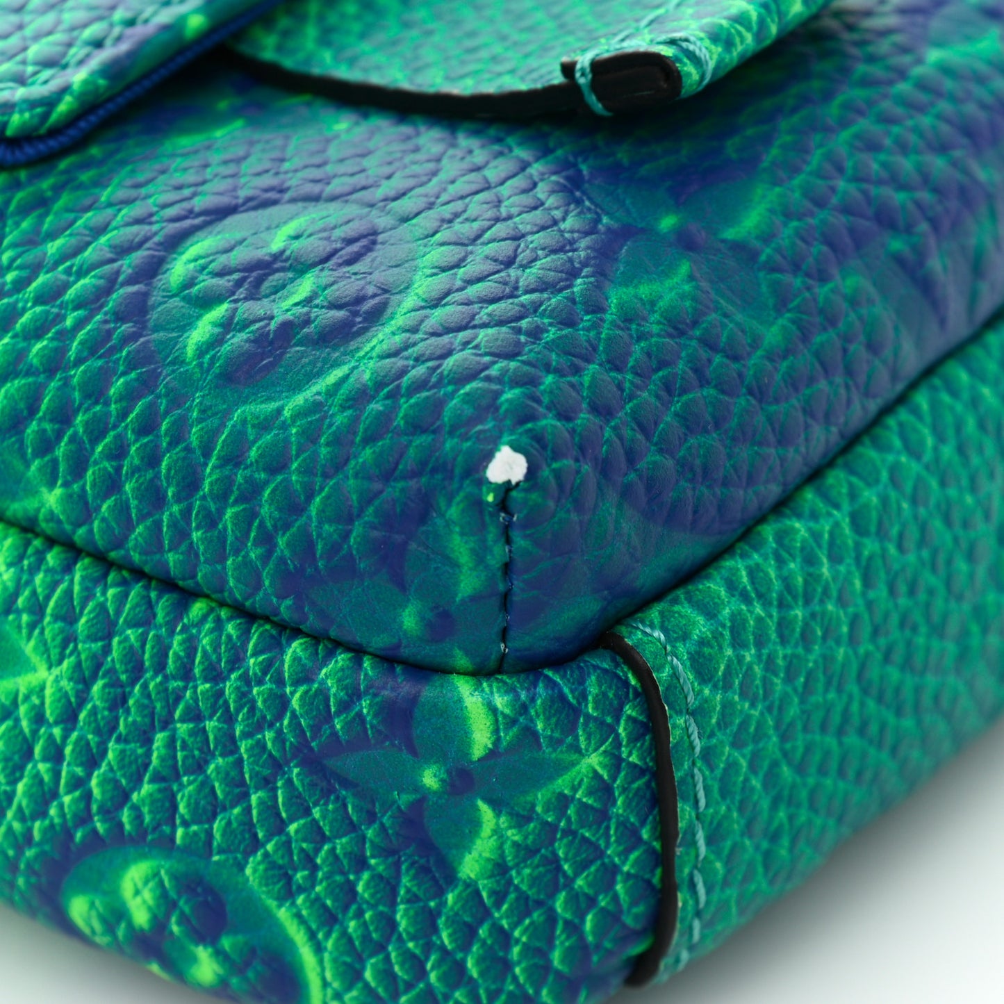 Taurillon Illusion Double Phone Case Bleu Vert