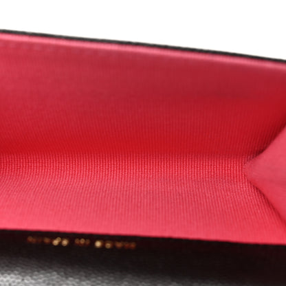 Chanel Caviar Metal Perforated Quilted CC Flap Card Holder Black 5 of 8