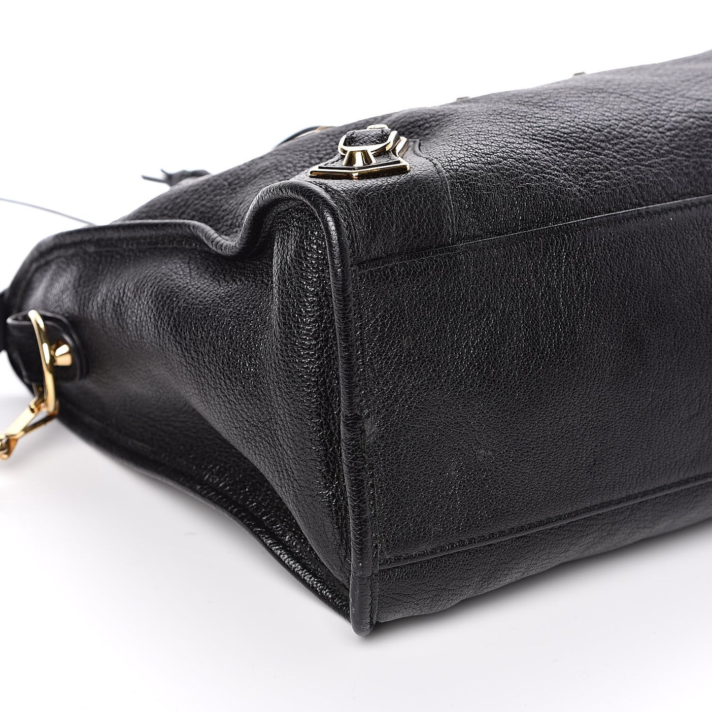 Chevre Gold Metallic Edge Hardware City Black