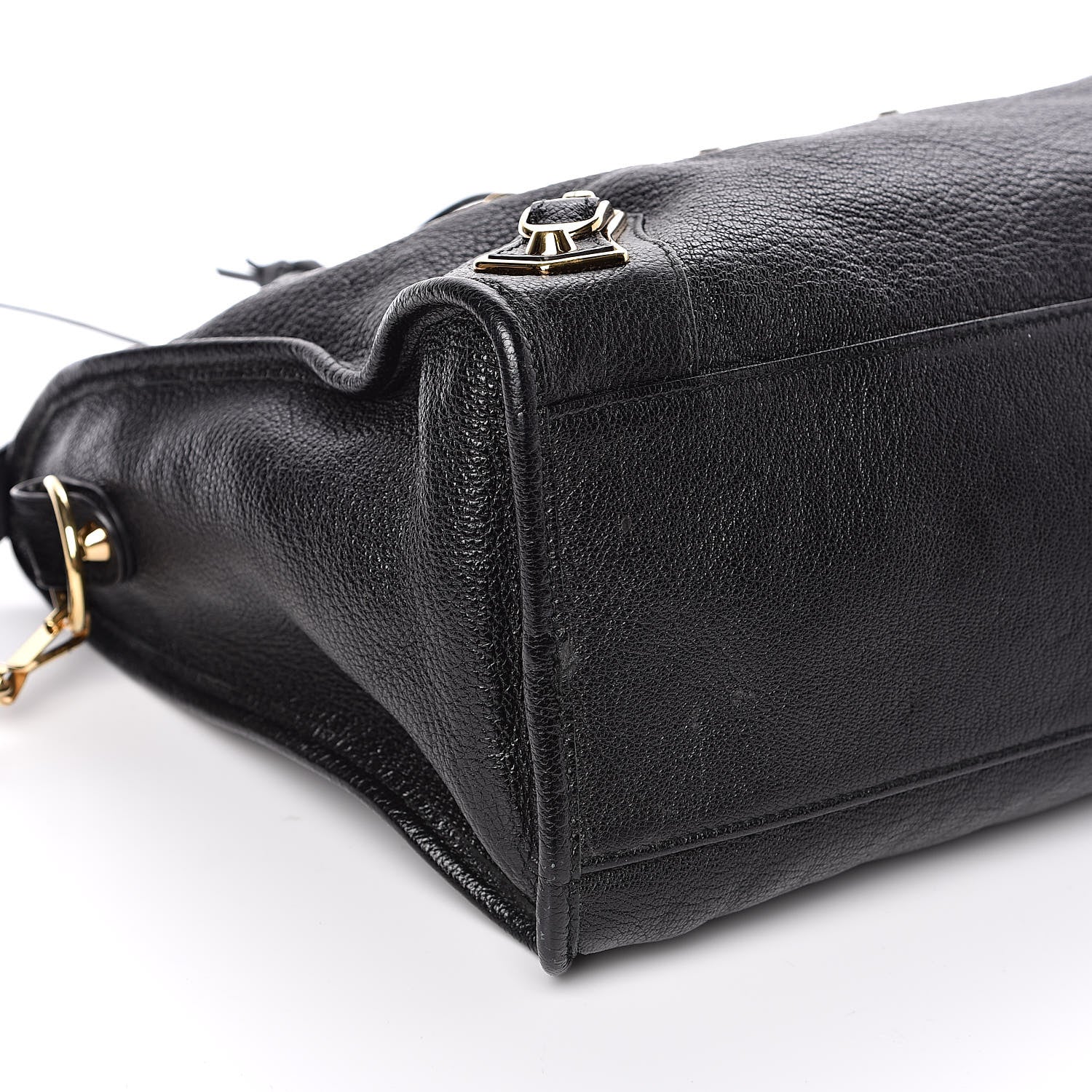 Balenciaga Chevre Gold Metallic Edge Hardware City Black 8 of 11