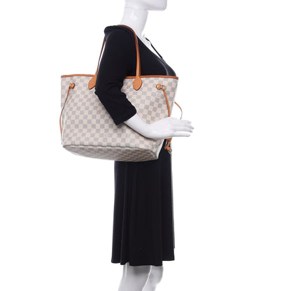 Louis Vuitton Damier Azur Neo Neverfull MM Rose Ballerine 2 of 20