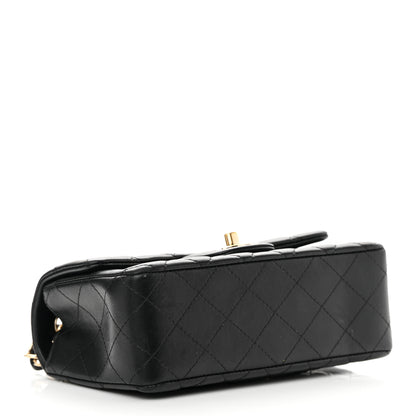 Chanel Lambskin Quilted Mini Rectangular Flap Black 3 of 17