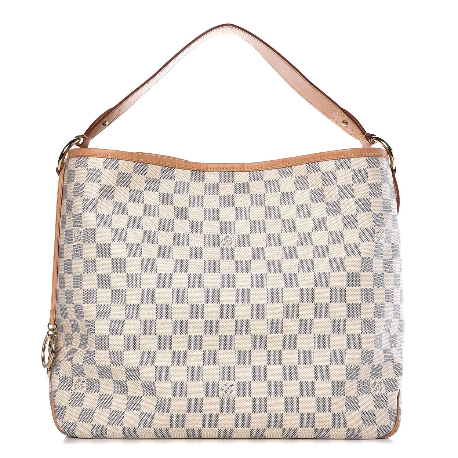 Louis Vuitton Damier Azur Delightful MM Rose Ballerine 1 of 14
