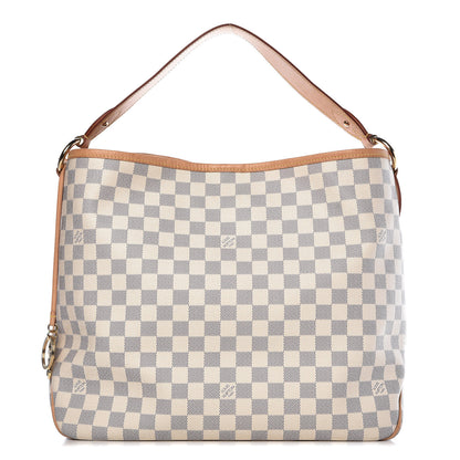 Louis Vuitton Damier Azur Delightful MM Rose Ballerine 1 of 14