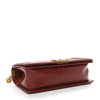 Chanel Lambskin Quilted Medium Boy Flap Dark Red 4 of 9
