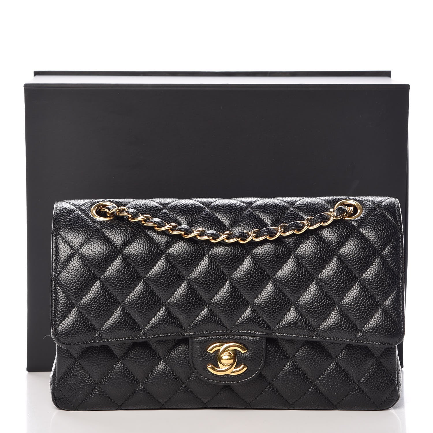 Chanel Caviar Quilted Medium Double Flap Black 13 of 13