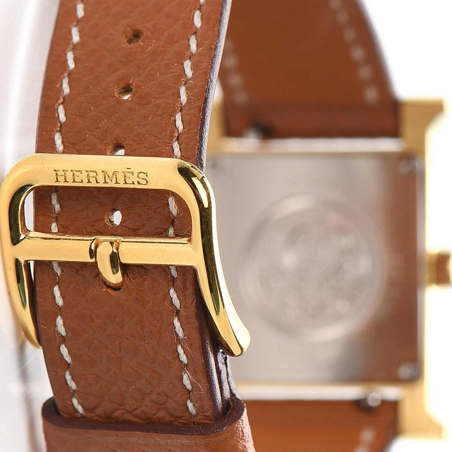Stainless Steel Epsom 21mm Heure H Hour Quartz Watch Gold