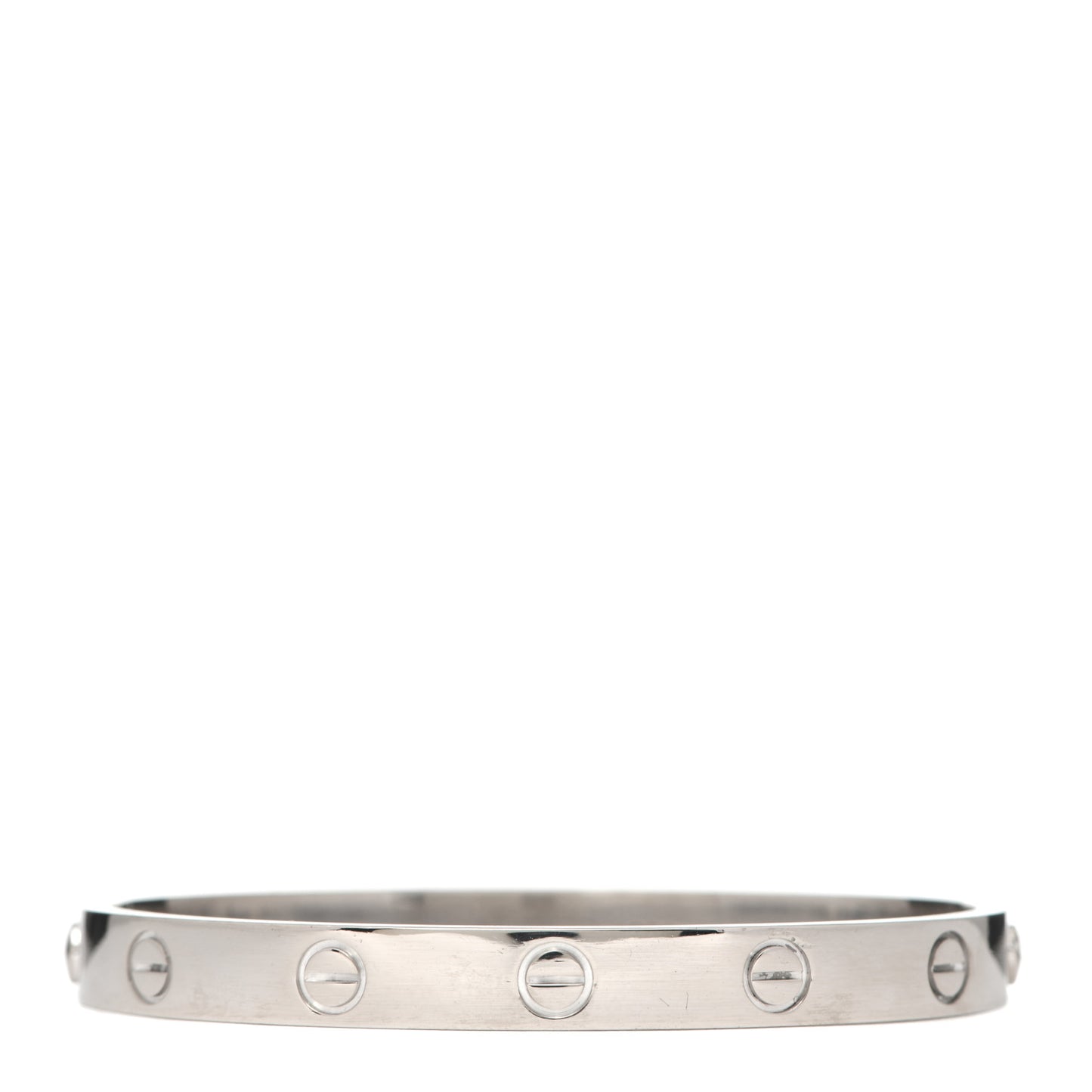 18K White Gold LOVE Bracelet 16