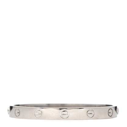 Cartier 18K White Gold LOVE Bracelet 16 1 of 5