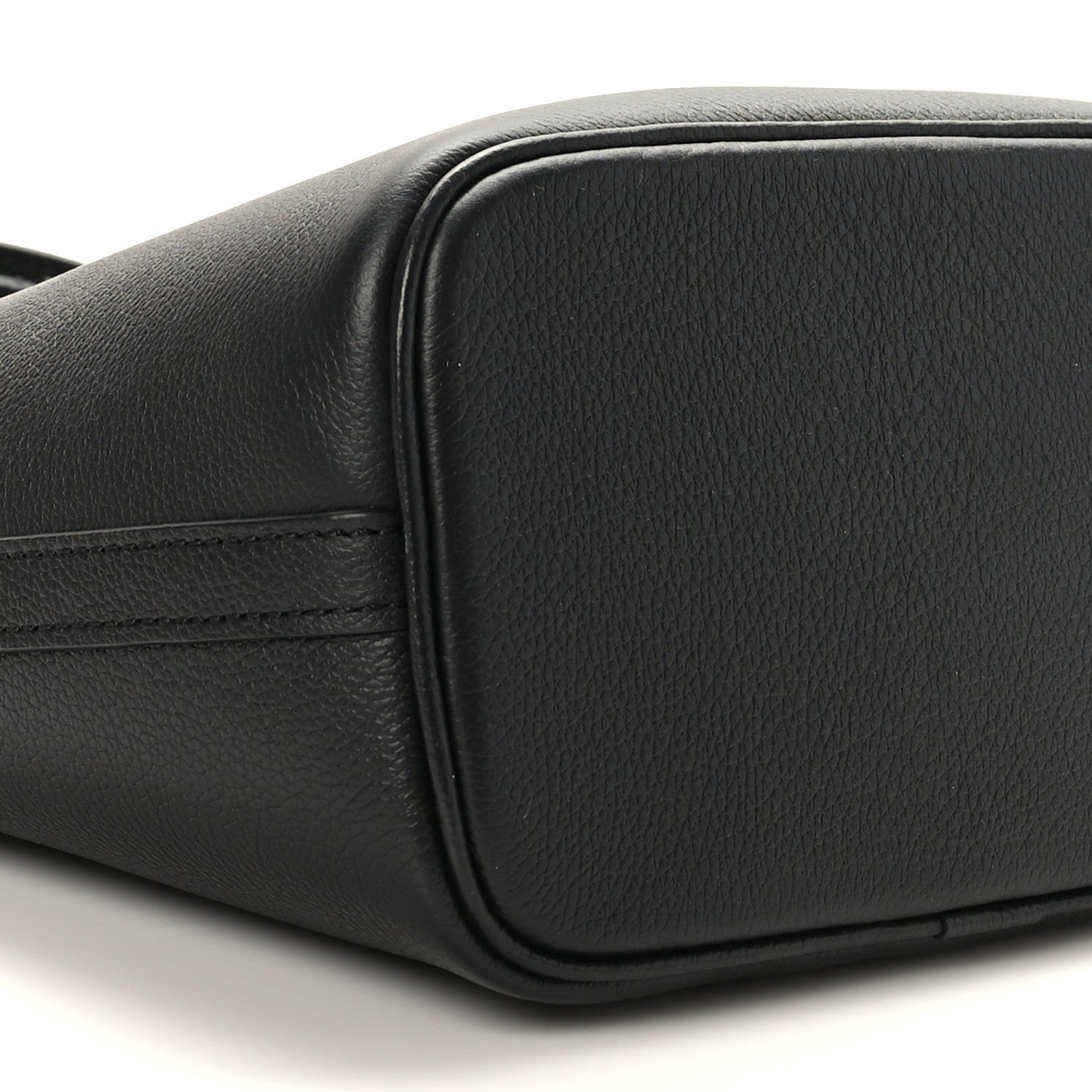 Louis Vuitton Calfskin Lock and Walk Bucket Black 1421914