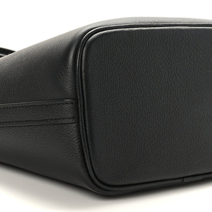 Louis Vuitton Calfskin Lock and Walk Bucket Black 6 of 7