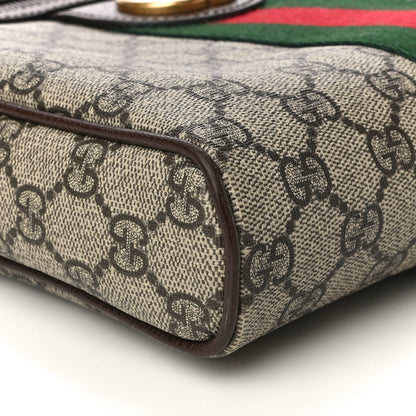 Gucci GG Supreme Monogram Web Small Ophidia Messenger Bag Brown 11 of 14