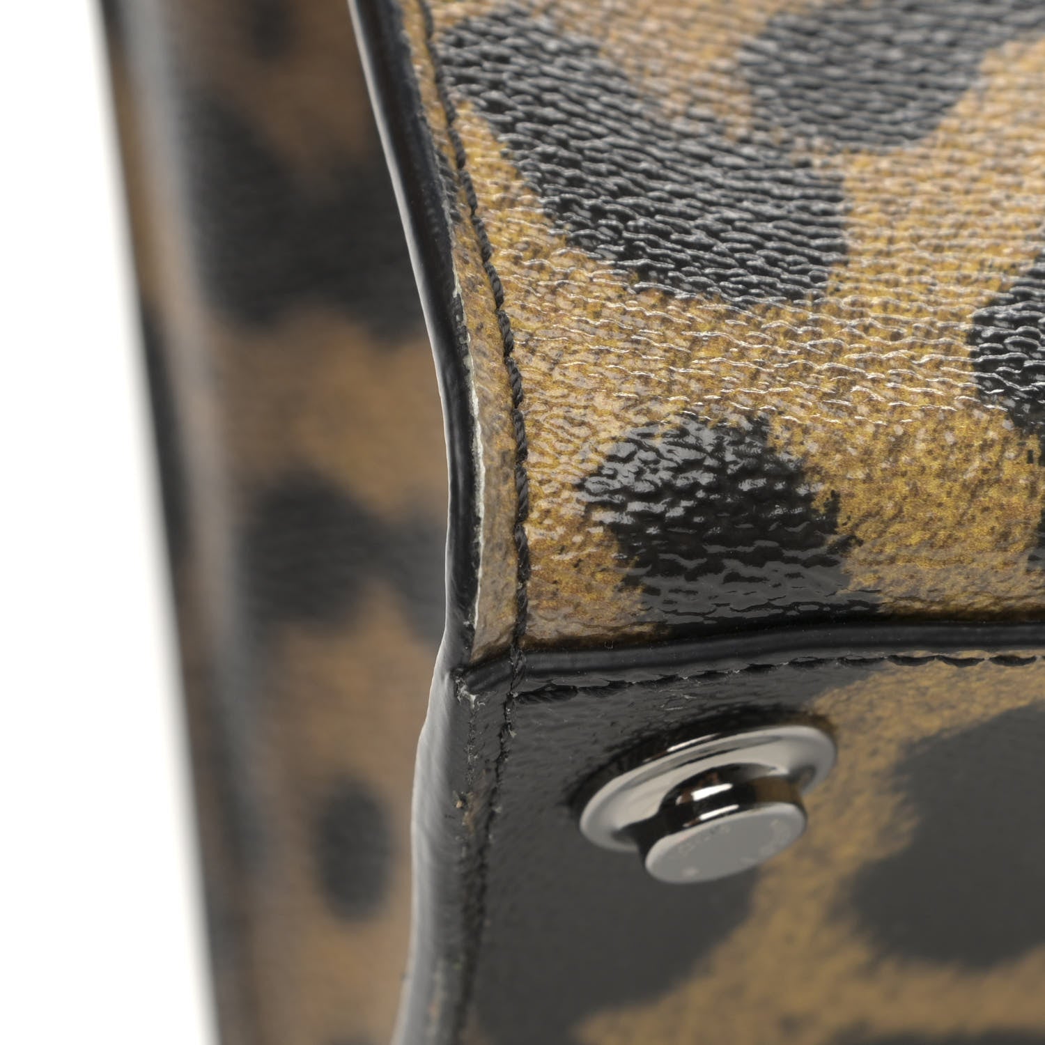 Louis Vuitton Canvas Calfskin Wild Animal Print City Steamer EW Marron 11 of 11
