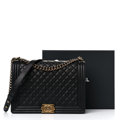 Chanel Caviar Quilted Large Boy Flap Black 9 of 9