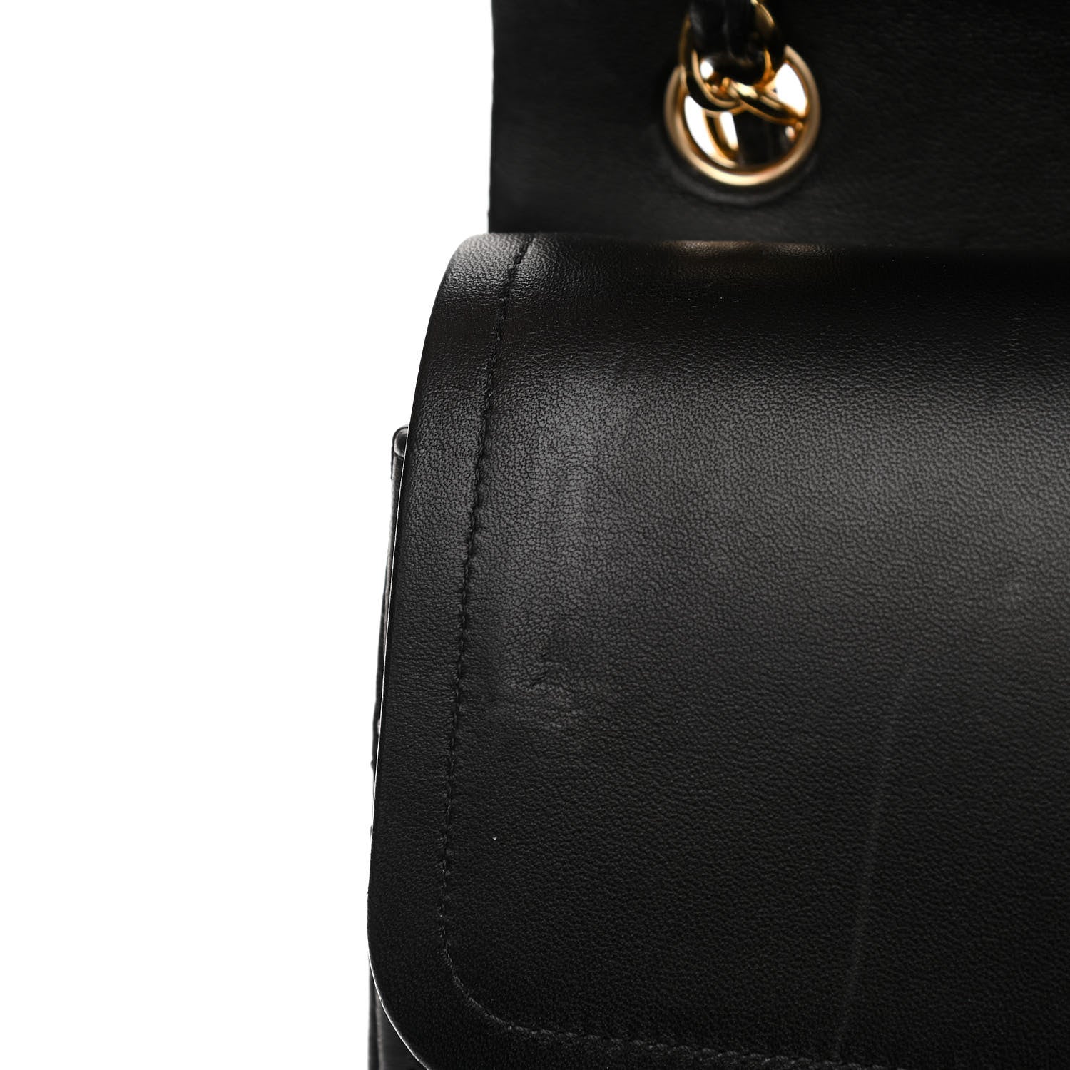 Chanel Lambskin Quilted Jumbo Double Flap Black 12 of 14