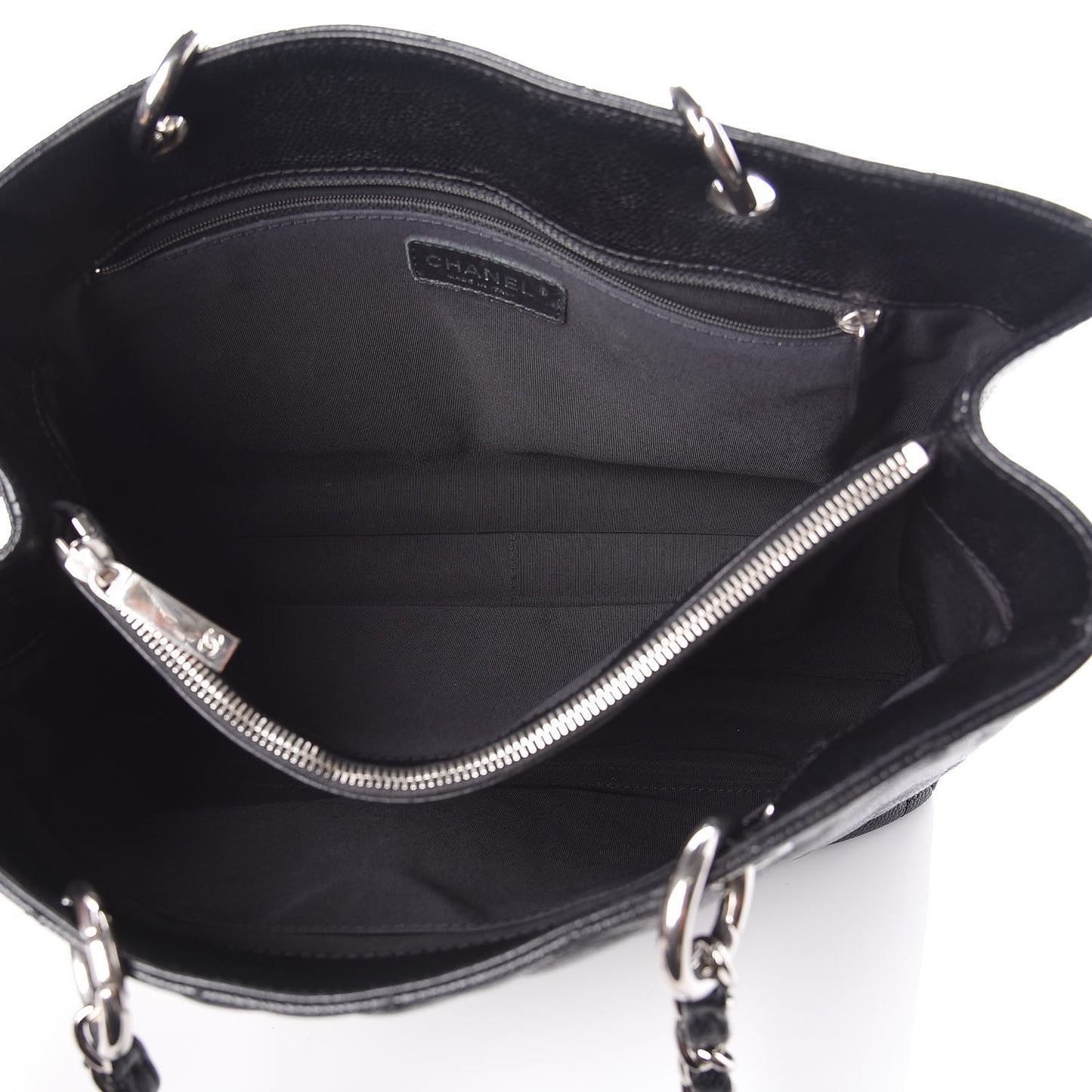 Caviar Quilted Grand Shopping Tote GST Black