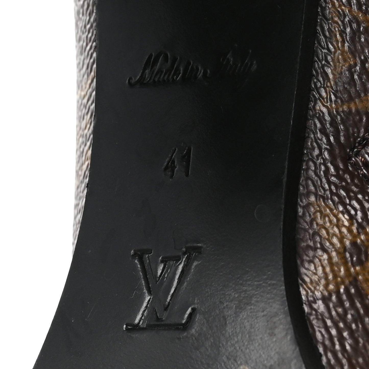 Patent Calfskin Monogram Star Trail Ankle Boots 41 Black