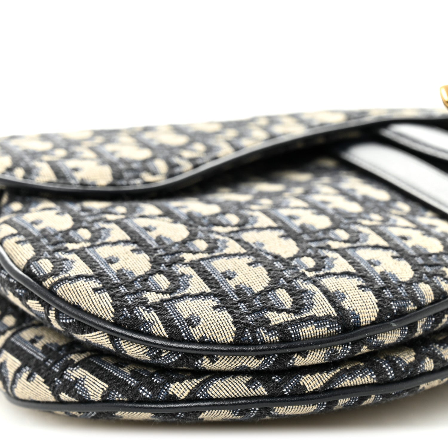 Christian Dior Oblique Saddle Bag Blue 9 of 10