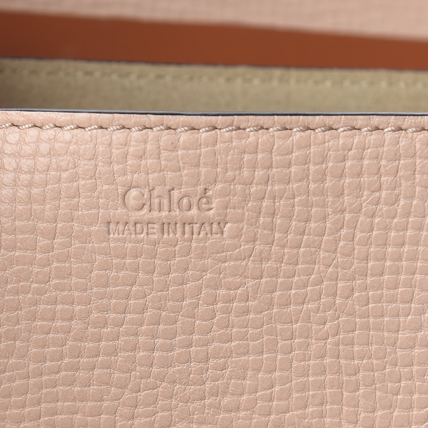 Chloe Grained Calfskin Lambskin Bi-Color Drew Shoulder Bag Powder Beige Mustard 6 of 10