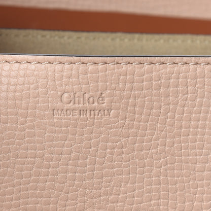 Chloe Grained Calfskin Lambskin Bi-Color Drew Shoulder Bag Powder Beige Mustard 6 of 10