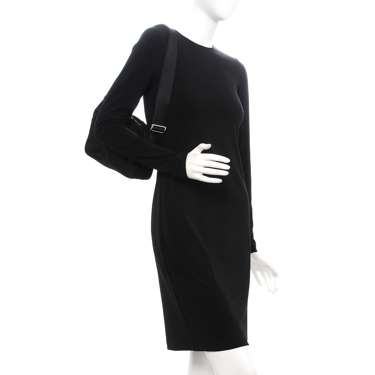 Nylon Vela Messenger Bag Black