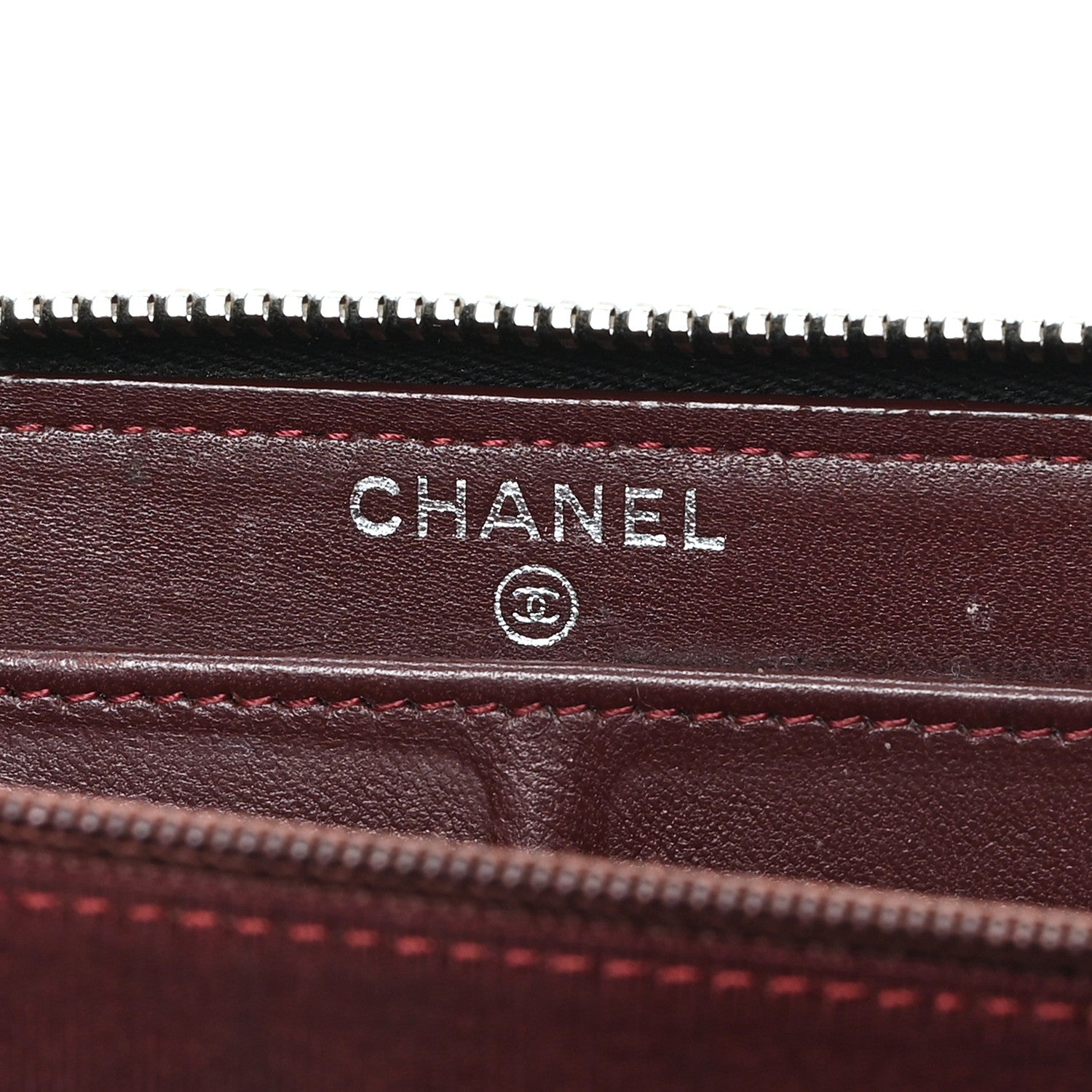 Chanel Lambskin Quilted Large Gusset Zip Around Wallet Black 6 of 8