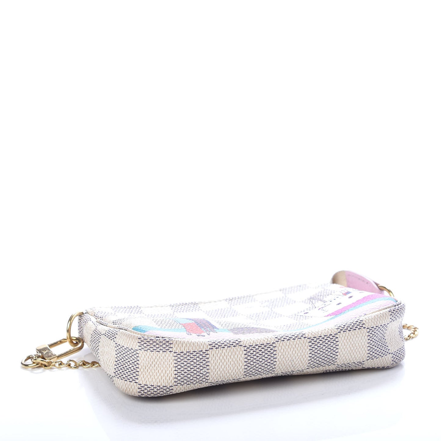 Damier Azur 2016 Christmas Animation Mini Pochette Accessories