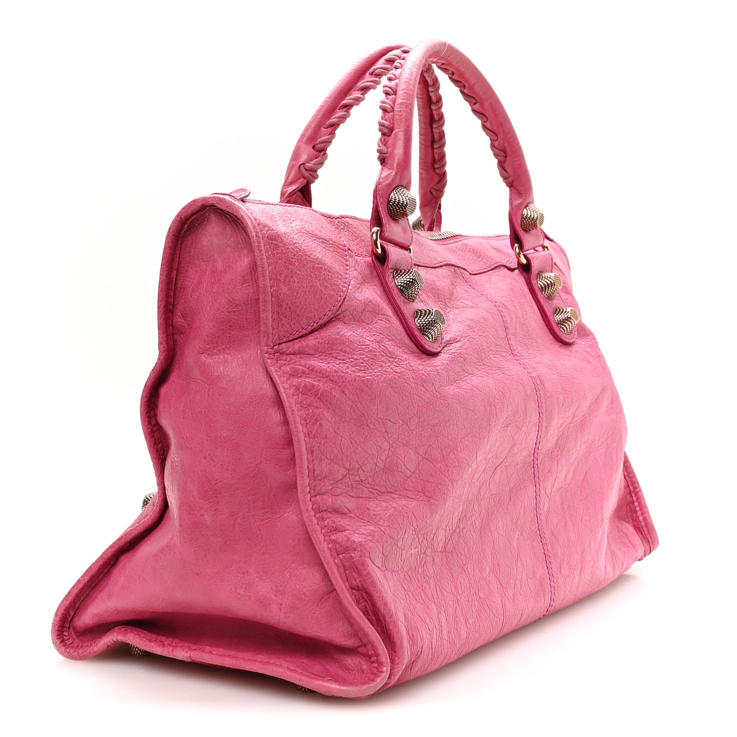 Agneau Giant 21 Rose Gold Hardware Work Cyclamen Fucsia