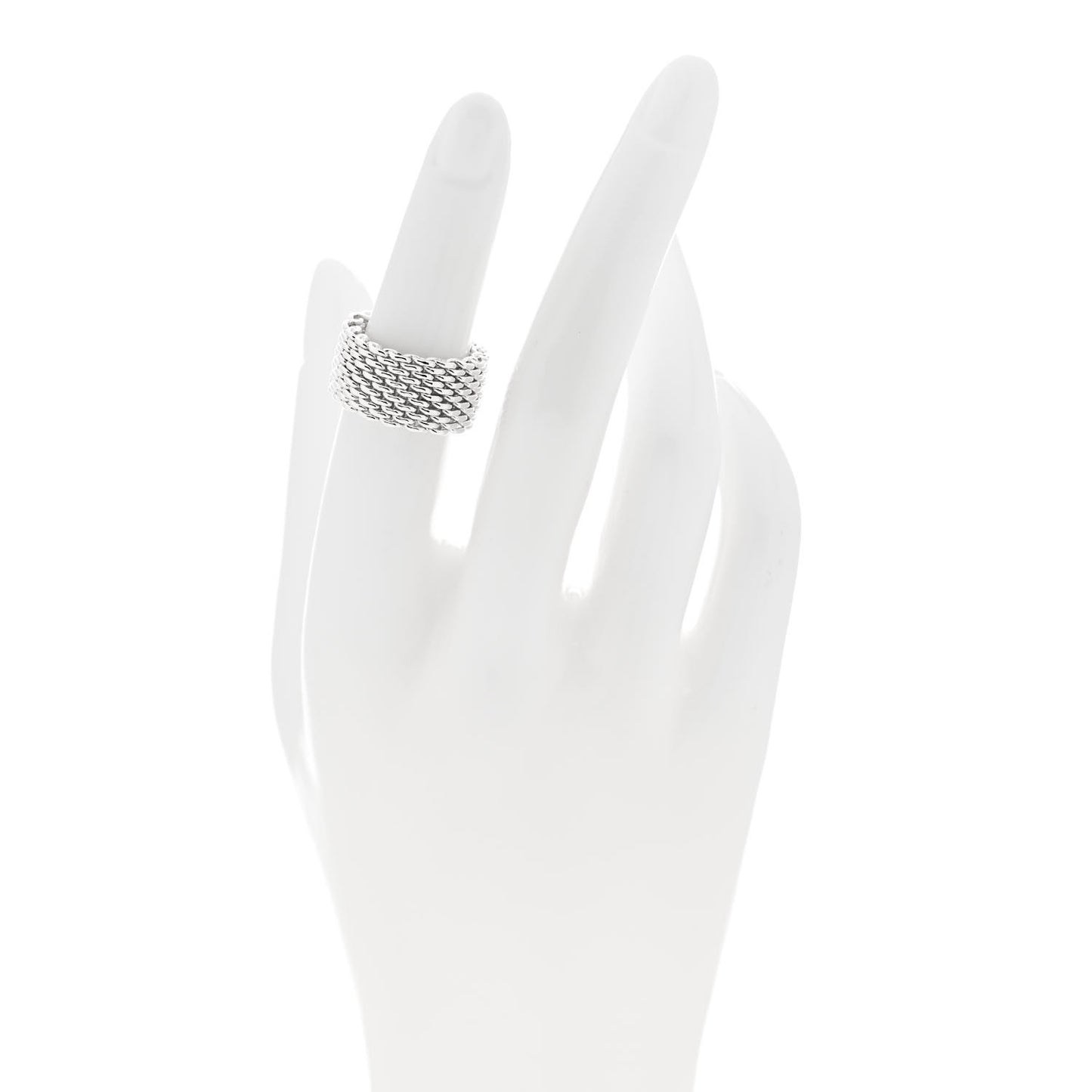 Sterling Silver Somerset Mesh Ring 48 4.5