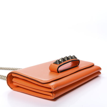 Valentino Garavani Calfskin Va Va Voom Shoulder Bag Orange 3 of 15