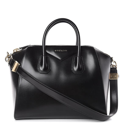 Givenchy Shiny Lord Calfskin Medium Antigona Black 1 of 7