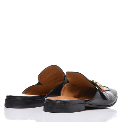 Gucci Goatskin Web GG Mens Princetown Slippers 7 Black 4 of 13