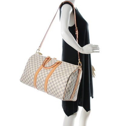 Louis Vuitton Damier Azur Keepall Bandouliere 45 2 of 9