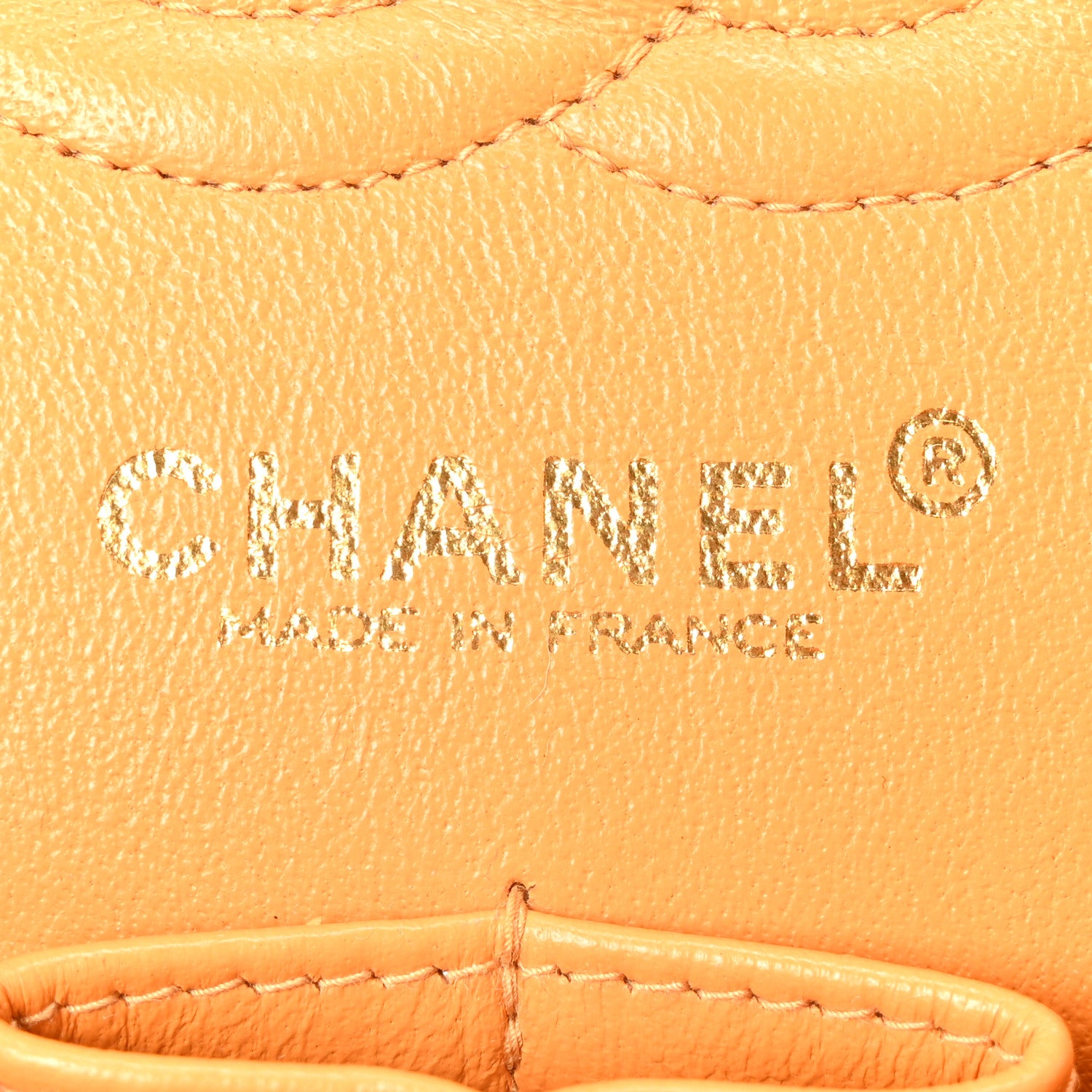 Chanel Lambskin Quilted Small Double Flap Yellow 6 of 10