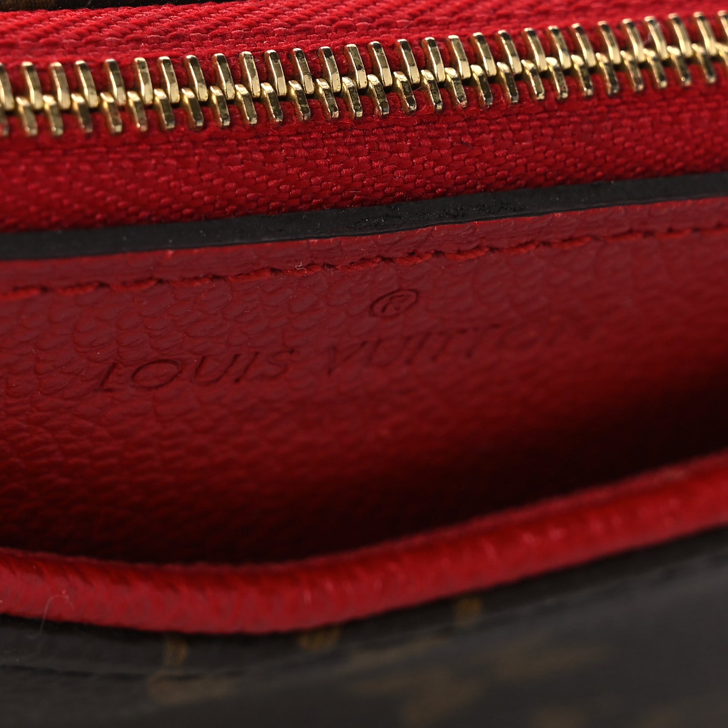 Monogram Pallas Clutch Cherry