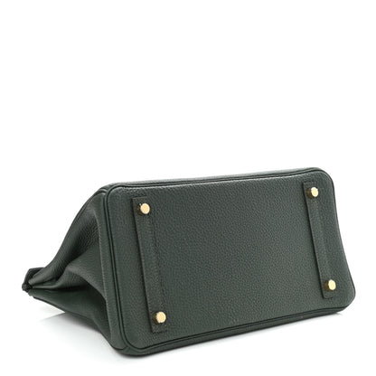 Hermes Togo Birkin 30 Vert Fonce 4 of 11