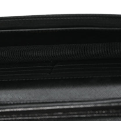 Chanel Caviar Quilted Crystal Heart CC Wallet On Chain WOC Black 5 of 12