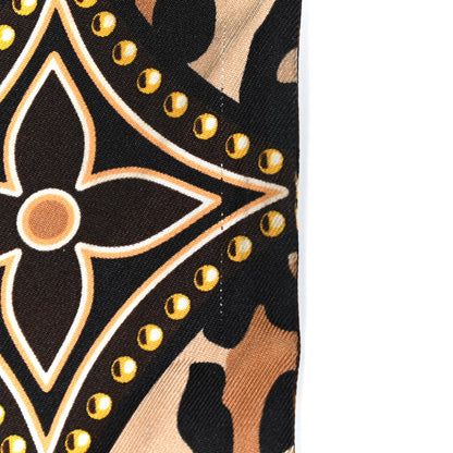 Louis Vuitton Silk Monogram LV World Bandeau Brown 6 of 6