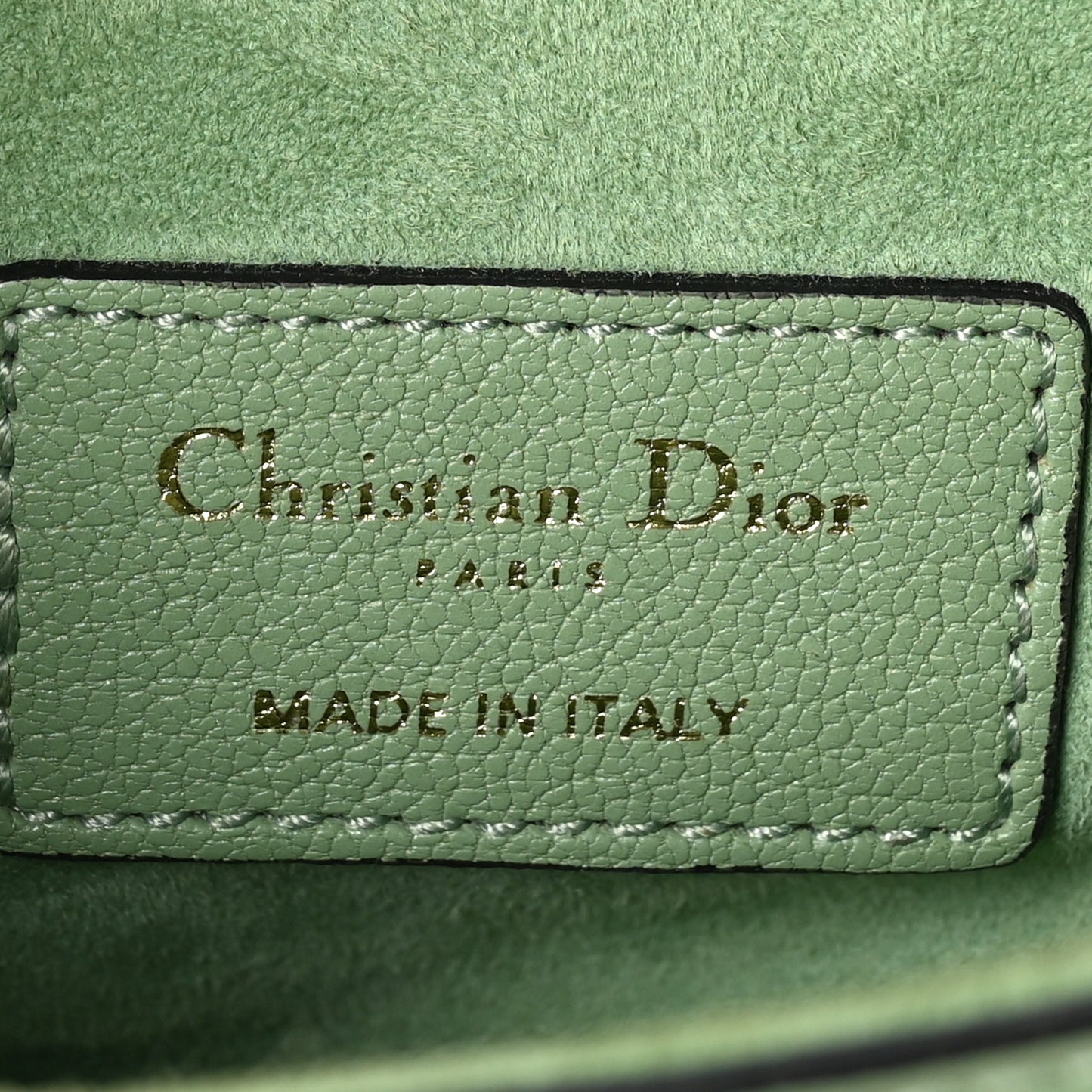 Goatskin Mini Saddle Bag Sage Green