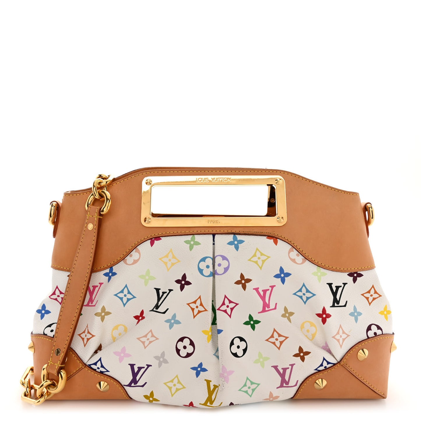 LOUIS VUITTON Monogram Multicolor Judy GM White