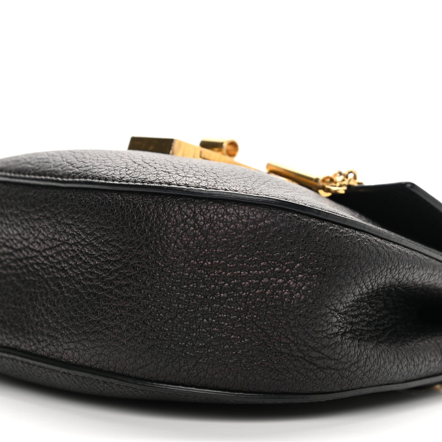 Chloe Grained Lambskin Nano Drew Shoulder Bag Black 9 of 11