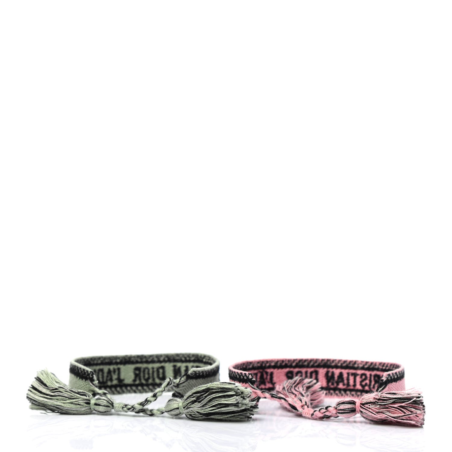 Christian Dior Woven Cotton J'Adior Friendship Bracelet Set 2 of 4