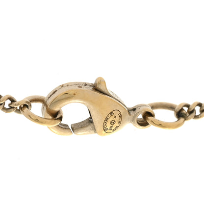 Chanel Metal Crystal CC Bow Drop Necklace Gold 5 of 5