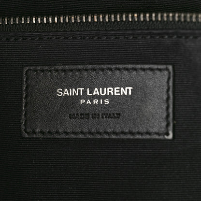 Saint Laurent Suede Flat Messenger Bag Black 6 of 10