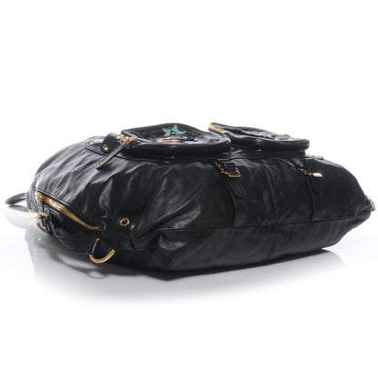 Gucci Leather Large Darwin Convertible Backpack Bag Black 4 of 8