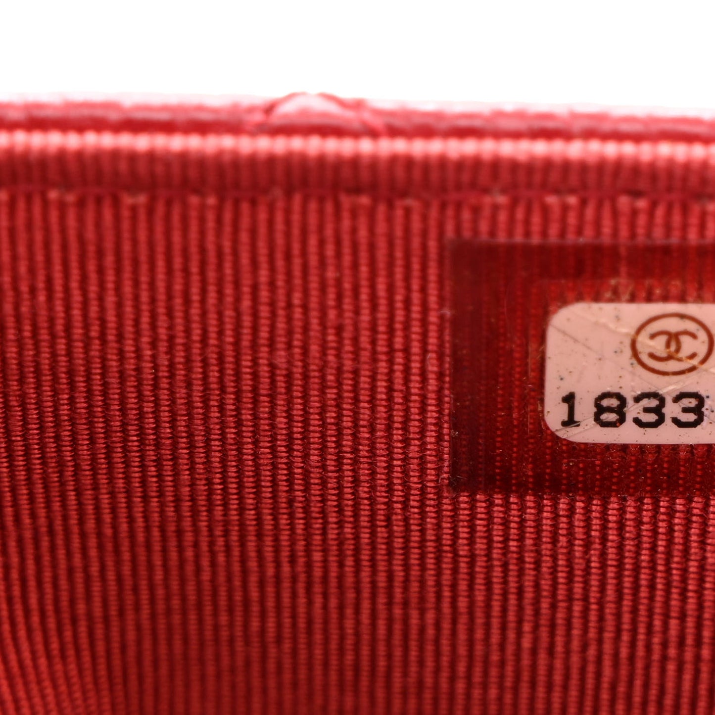 Caviar Quilted Wallet on Chain WOC Red